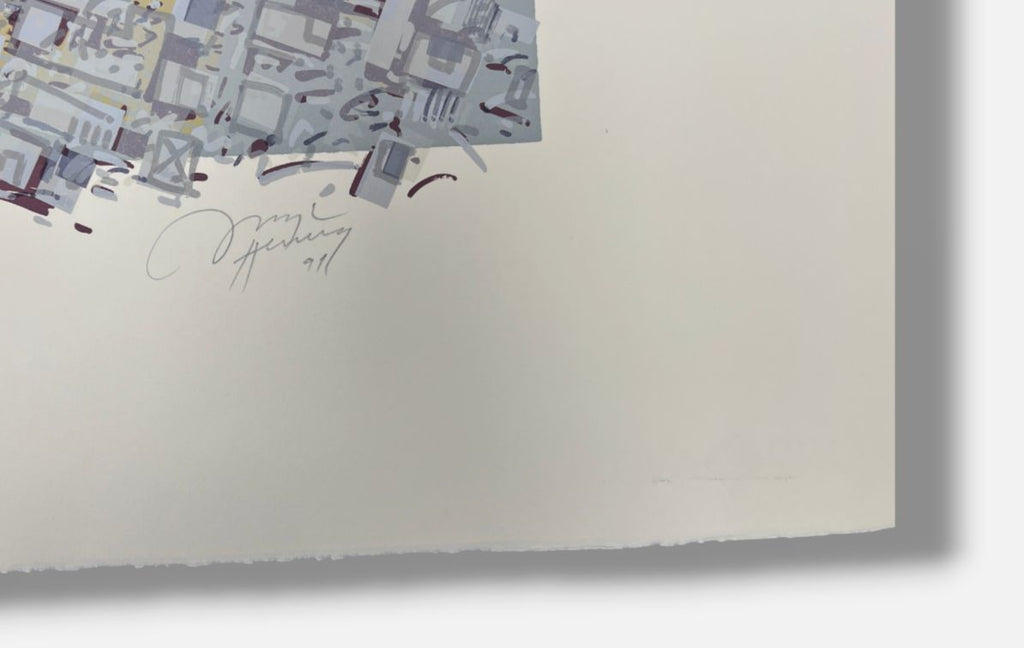 Pepe Herrera "S/T" 1991, Signed Limited Fine Wall Art Print, 112 x 77 cm