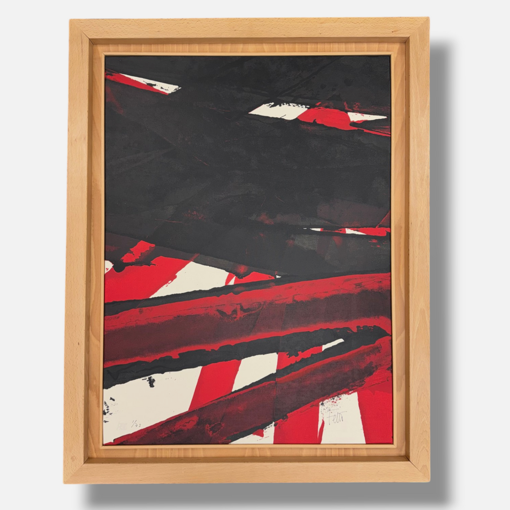 Luis Feito López "Noviembre II" 1998 Limited Signed Framed Fine Wall Art