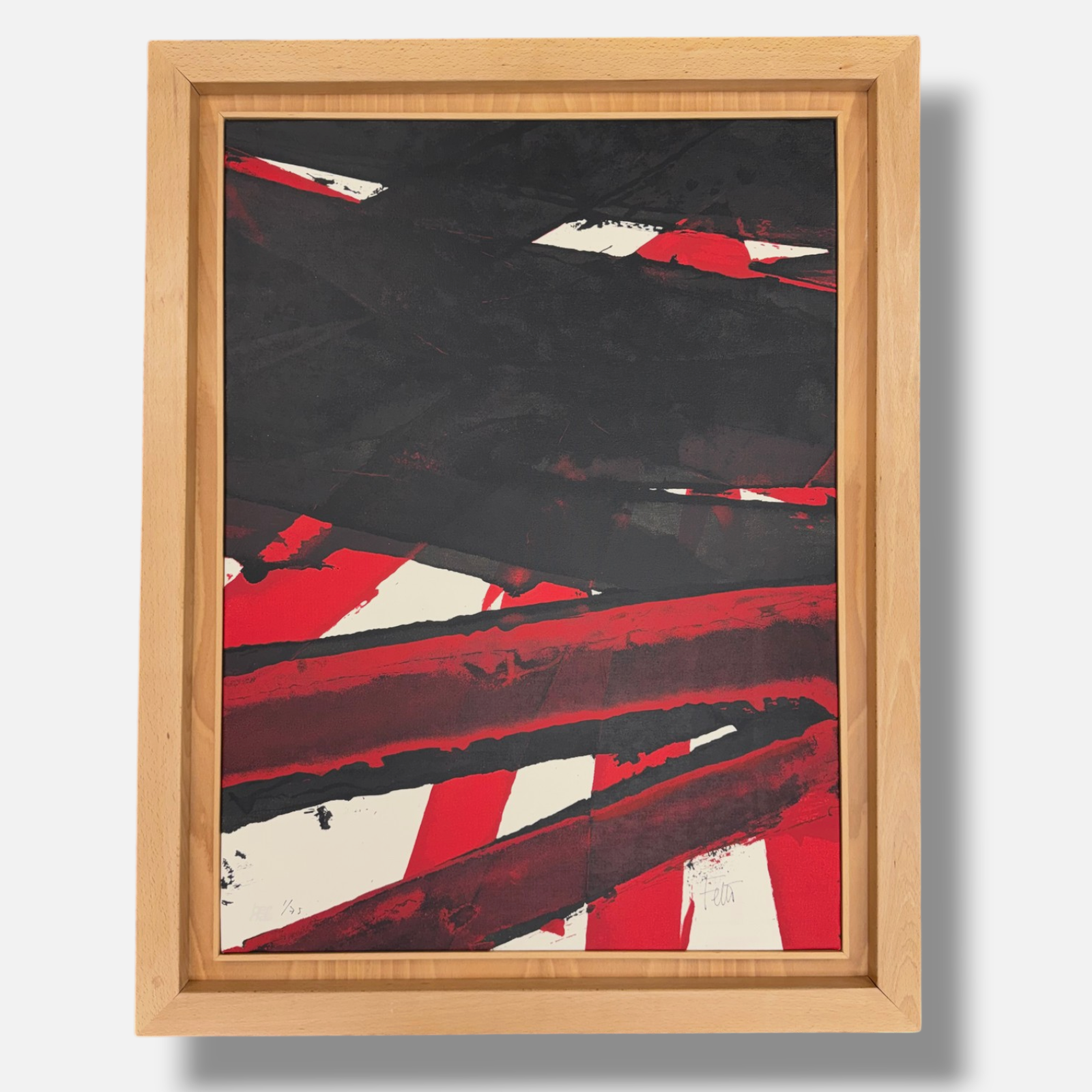 Luis Feito López "Noviembre II" 1998 Limited Signed Framed Fine Wall Art