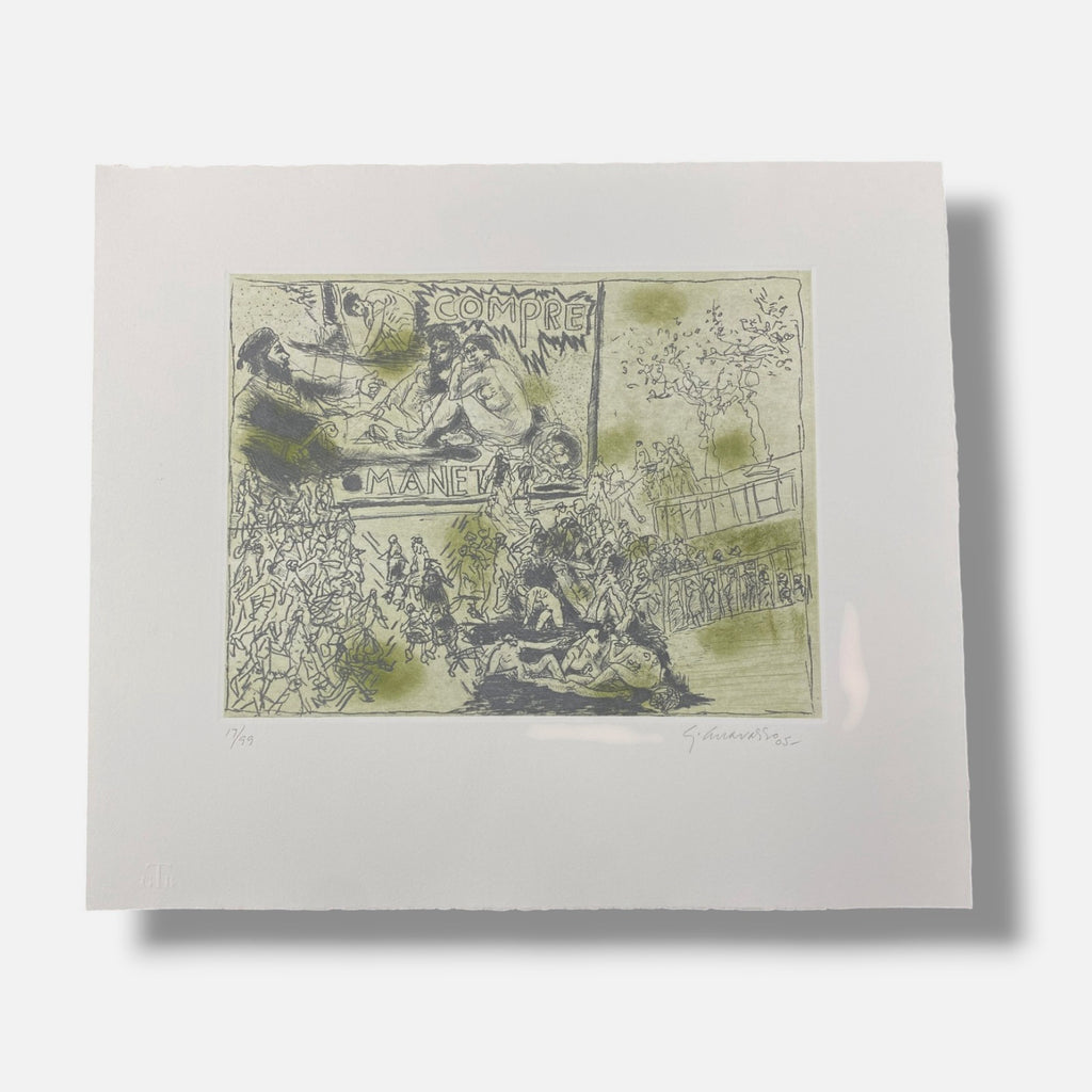 Franco Aceves Humana "Paisaje Con Obra De Arte" 6-Piece Fine Art Print Set
