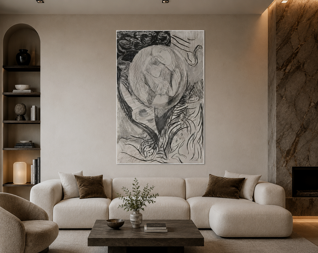 Sandro Chia "A6" 1991 Unframed Limited Signed Fine Wall Art Print, 99L x 69W cm