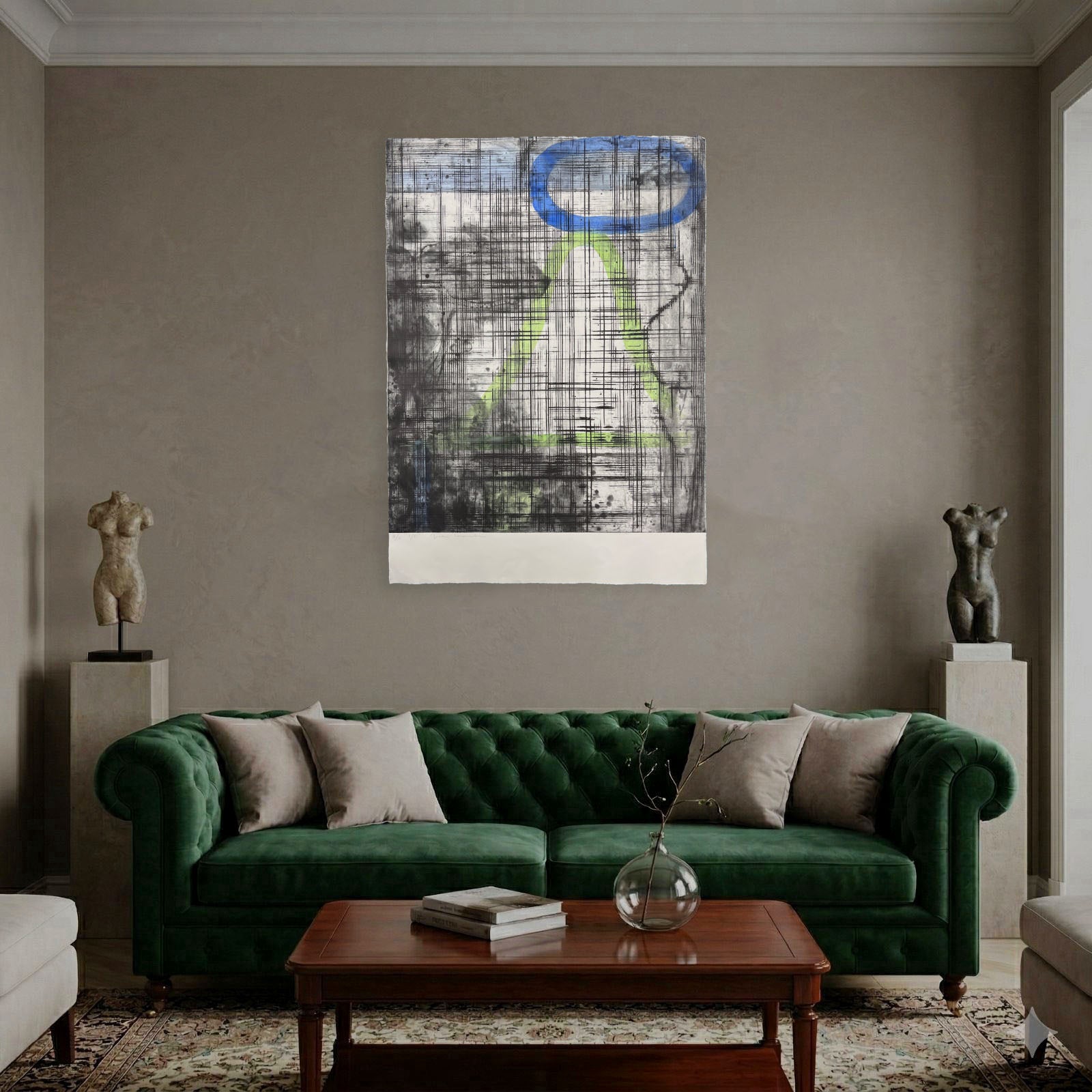 Juan F. Lacomba "Aqui y Alli" 2004 Limited Signed Fine Wall Art Print, 111x79 cm