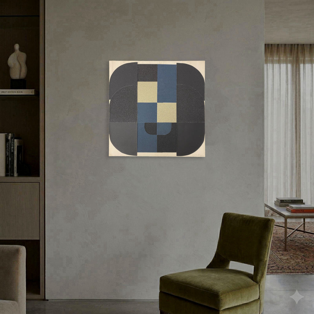 Amadeo Gabino Úbeda "Homemaje a Bach V" 2003, Fine Wall Art | 70 x 70 cm