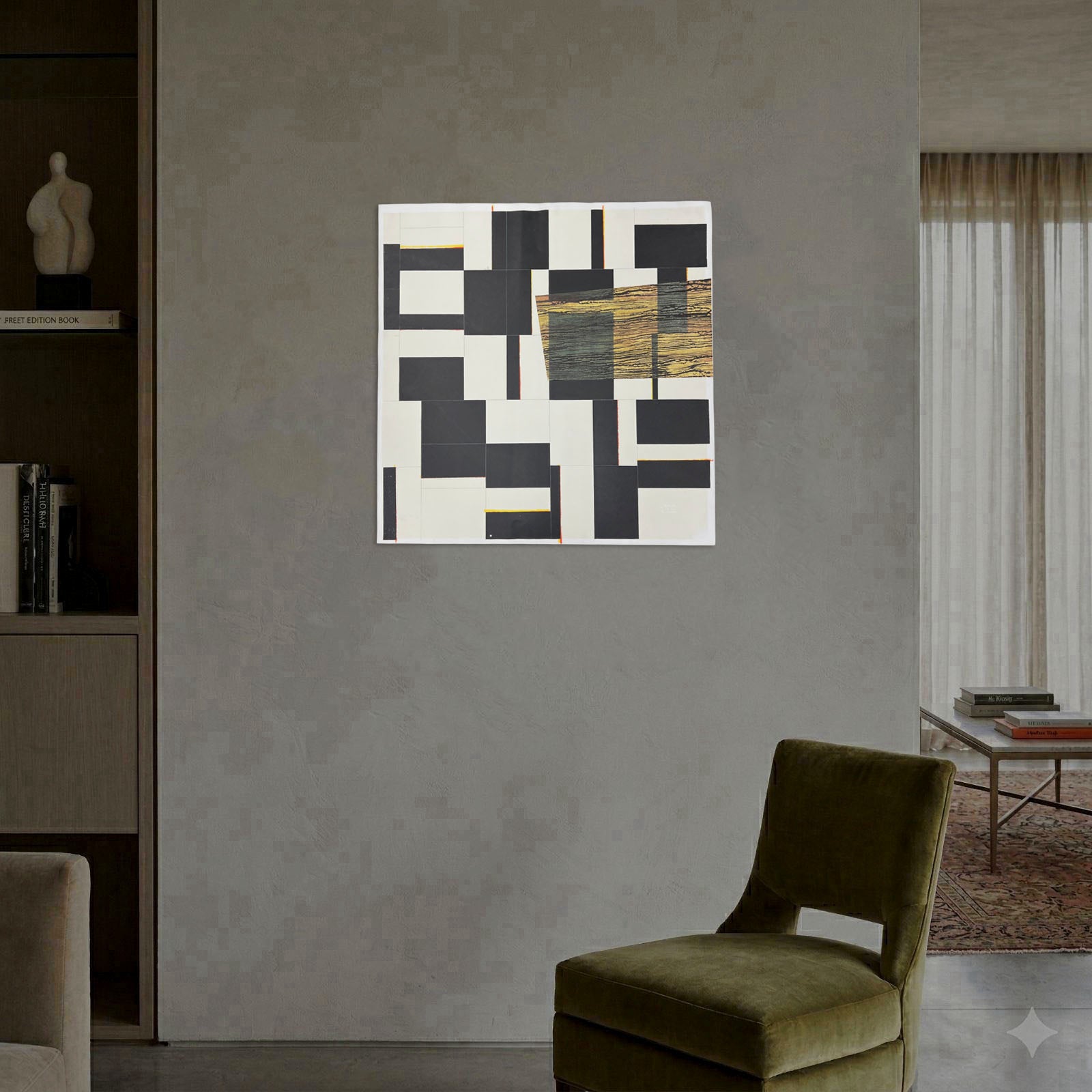 Daniel Lupion Romero "S/T" P.T. 2001 Limited Signed Fine Wall Art, 71x71 cm
