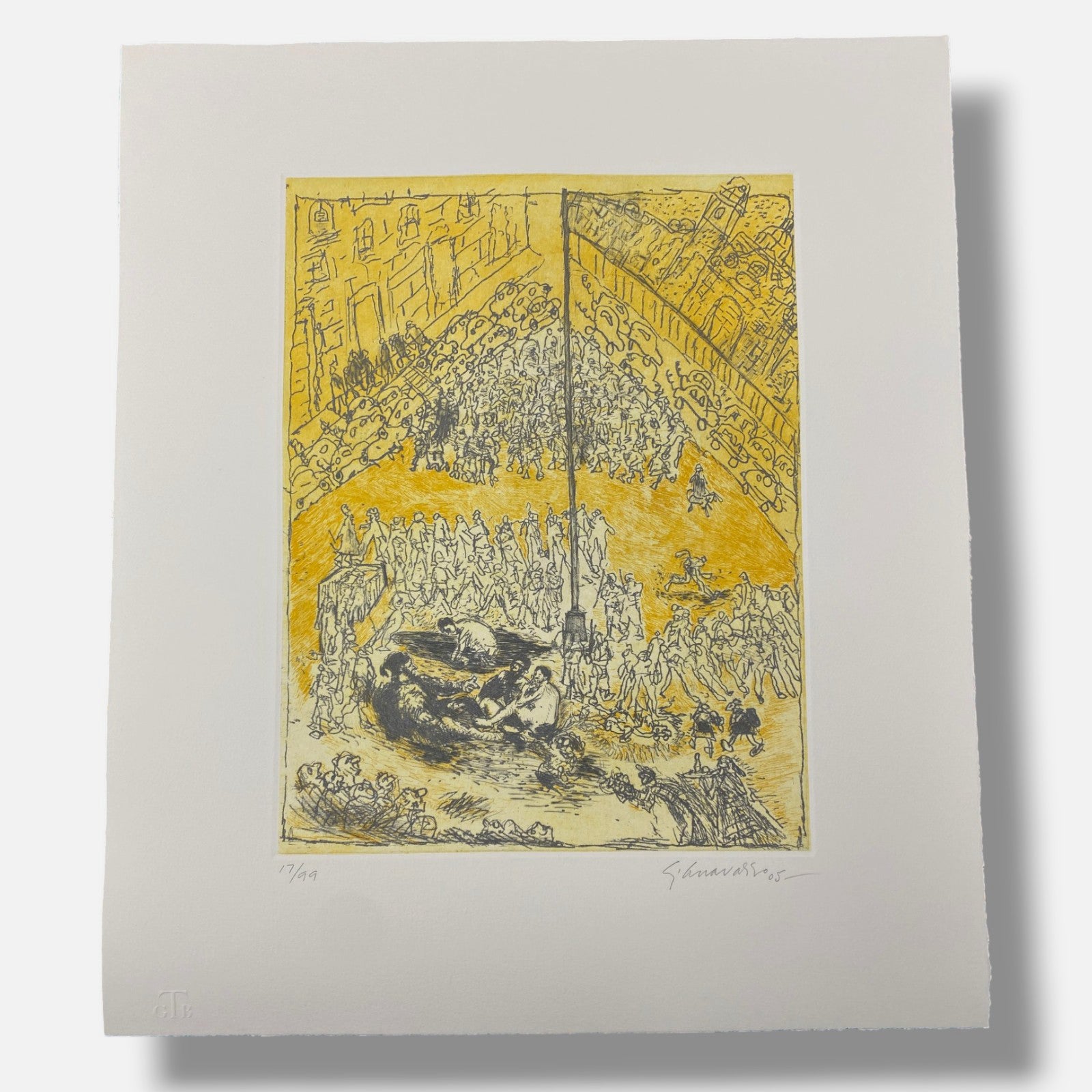 Franco Aceves Humana "Paisaje Con Obra De Arte" 6-Piece Fine Art Print Set
