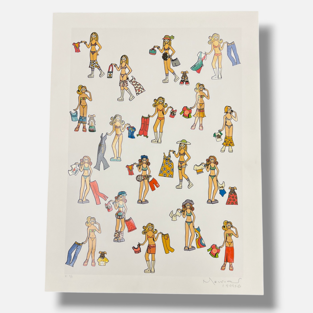 Nelson Leirner "Streep-Tease" P.T. 2005, Fine Wall Art Print | 80 x 60 cm