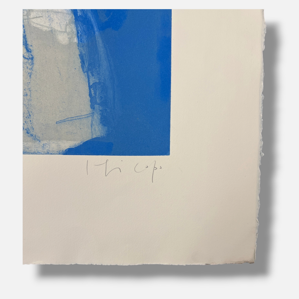 Joaquín Capa Eiriz "Blue Geometric" 1999 Limited Signed Fine Wall Art Print