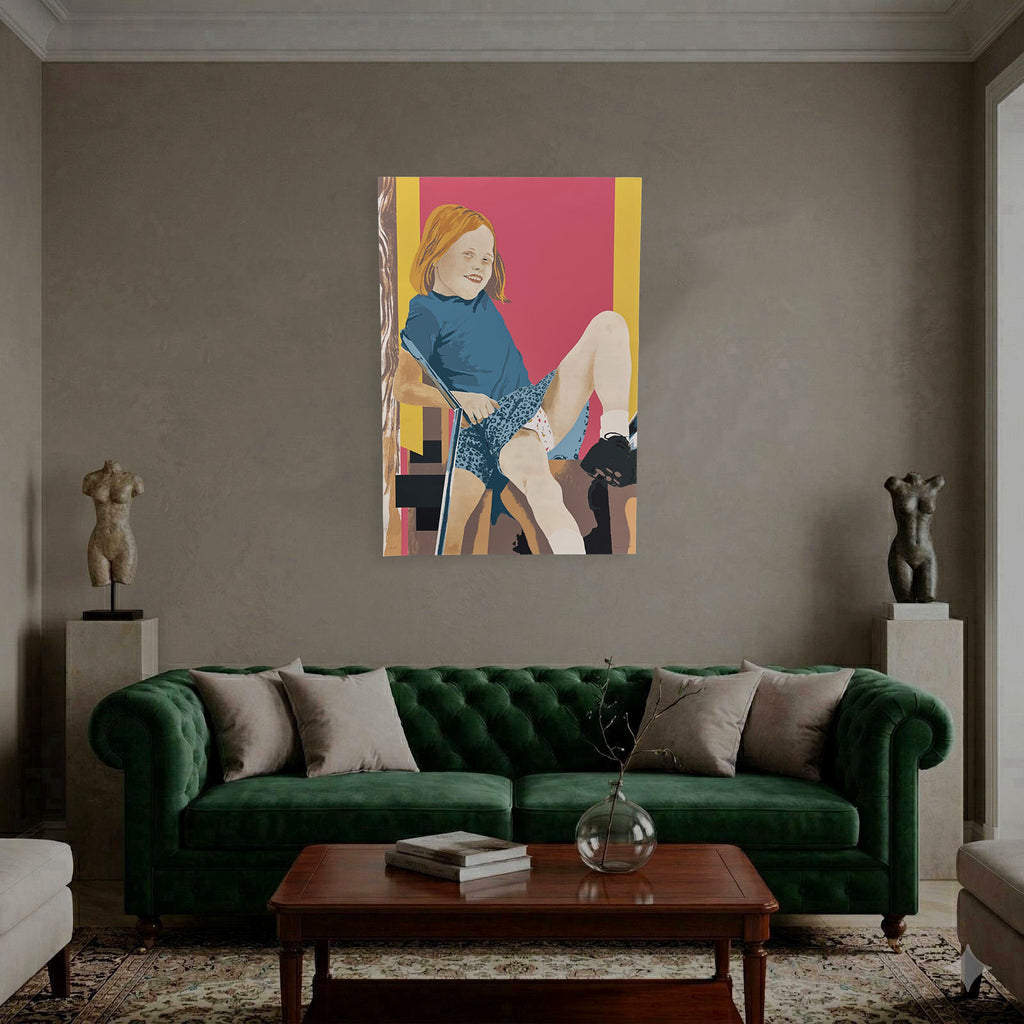 Maria Silvestre Marco "La Nina De Lawn Road" H.C. Limited Signed Wall Art Print