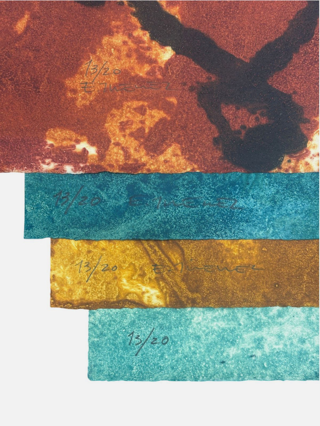 Elena Jiménez Moreno "Serie: Muestra deTierra" Limited Signed Wall Art 38Lx38Wcm