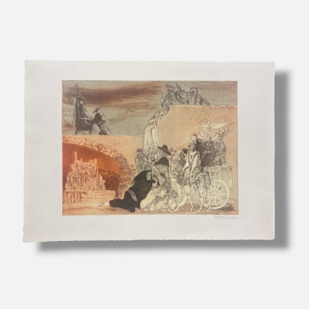 Òscar Estruga i Andreau "Mitologia III" Limited Signed Wall Art, 38L x 53W cm