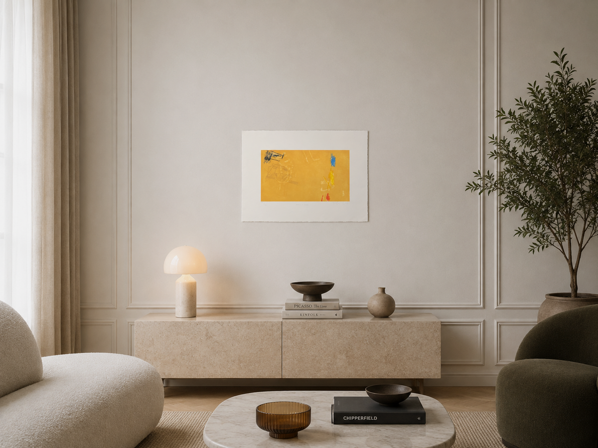 Joaquín Capa Eiriz "Ocher + Colors" /65 Limited Signed Fine Wall Art, 56Lx76W cm