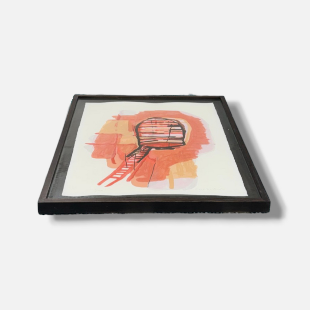 Ciro Beltrán "Naranja I" 2004 Limited Signed Fine Framed Wall Art, 70x50 cm