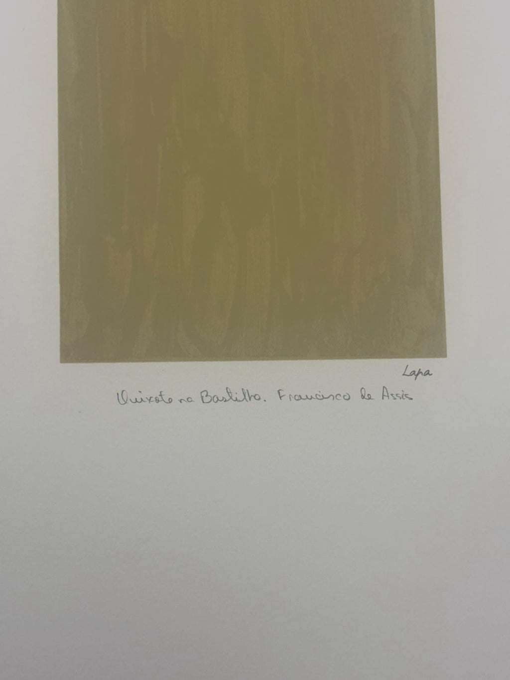 Álvaro Lapa "Francisco de Asís" 2005 Limited Signed Fine Wall Art, 100L x 70W cm
