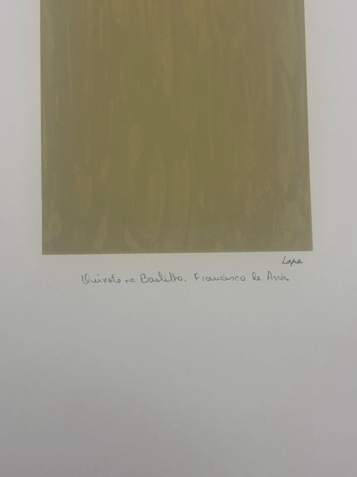 Álvaro Lapa "Francisco de Asís" 2005 Limited Signed Fine Wall Art, 100L x 70W cm