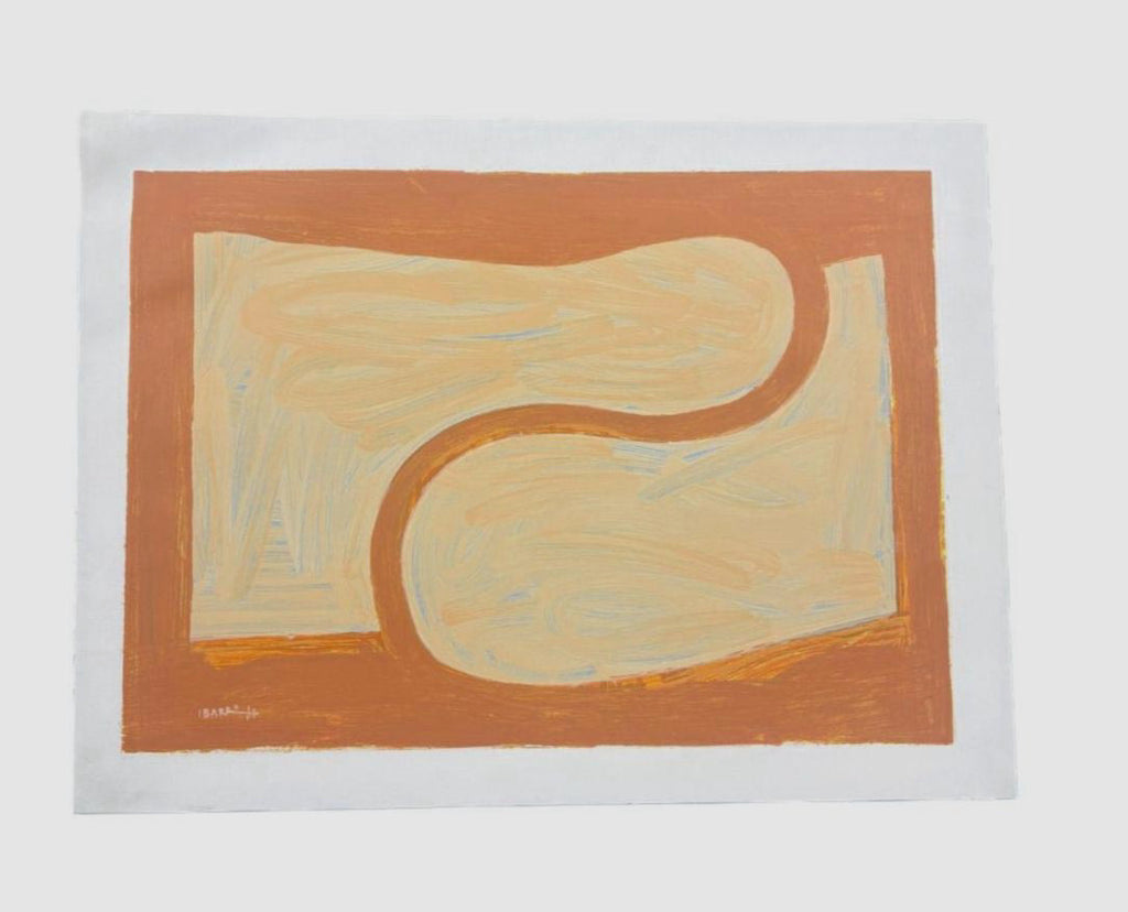 Agustín Ibarrola "S Espacial" Unframed 2001 Limited Signed Wall Art | 59 x 78 cm