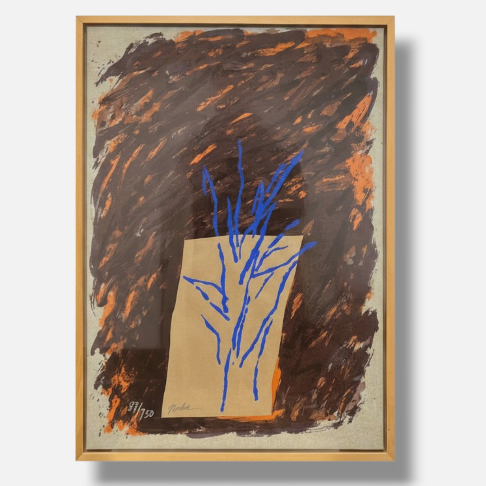 Josep Alvarez Niebla "Ofrena" 1991, Limited Signed Wall Art | 50x60 cm,