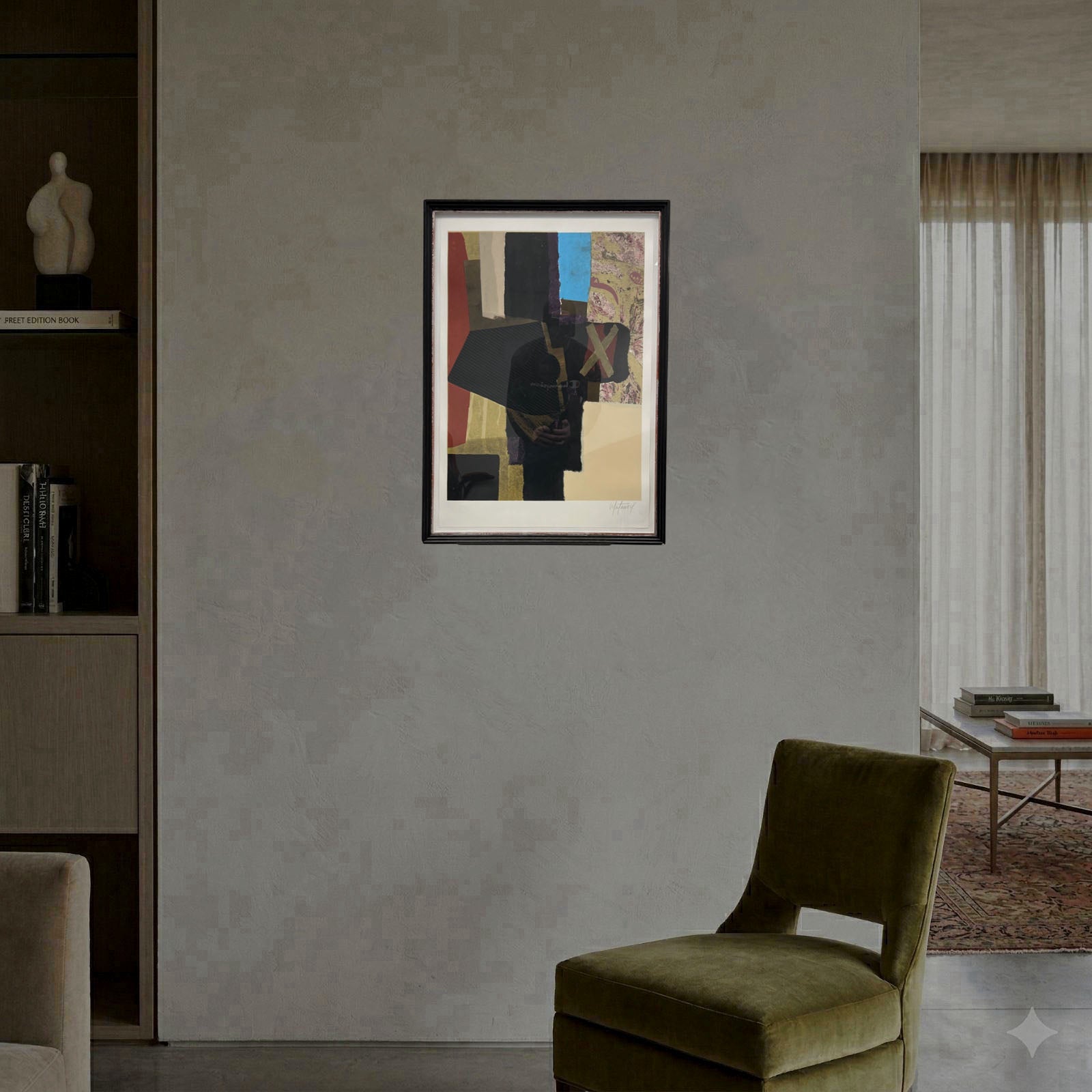 Osvaldo Matamoro "S/T I", 2004 Limited Signed Fine Framed Wall Art