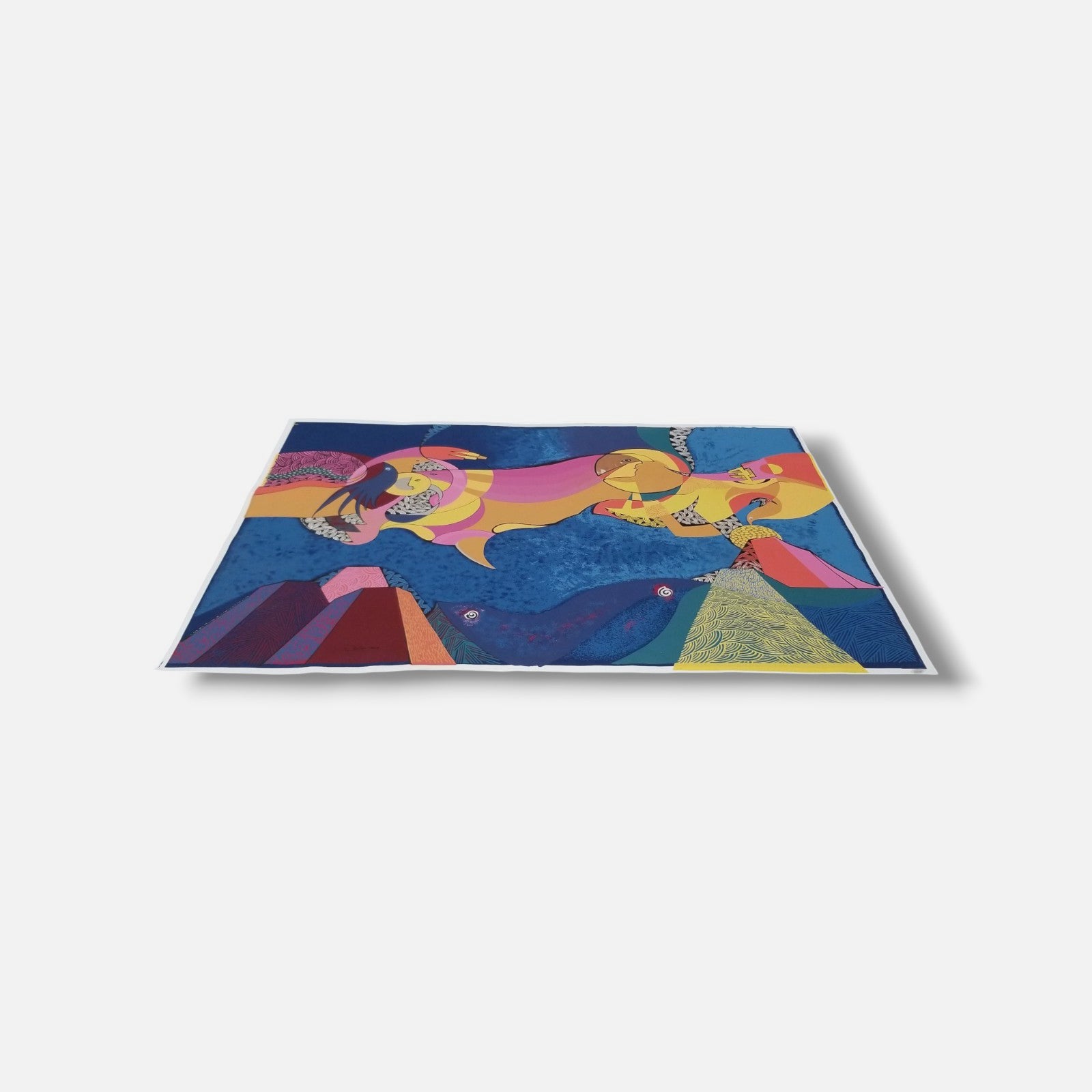 Luis Arias Vera "Cosmos" 2000 Limited Signed Canvas Wall Art