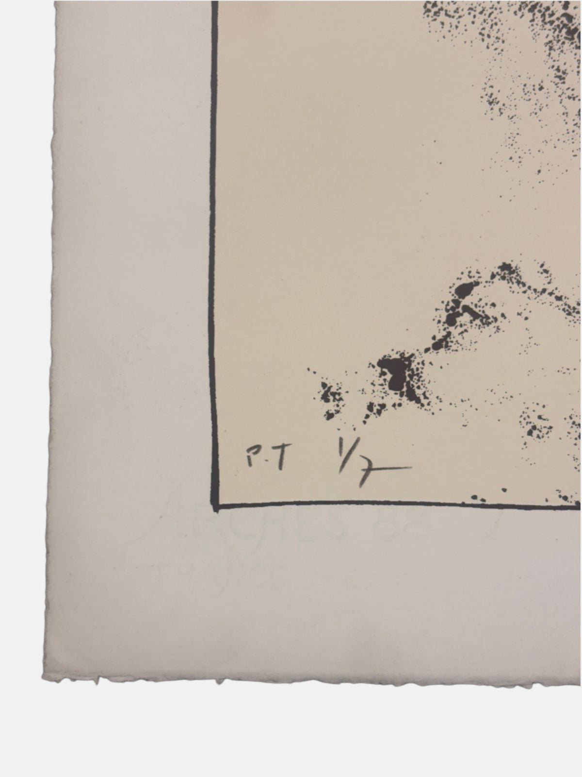 Jordi Alcaraz Tarradas "Sin Titulo II" P.T. 2000 Limited Signed Wall Art 50Lx70W