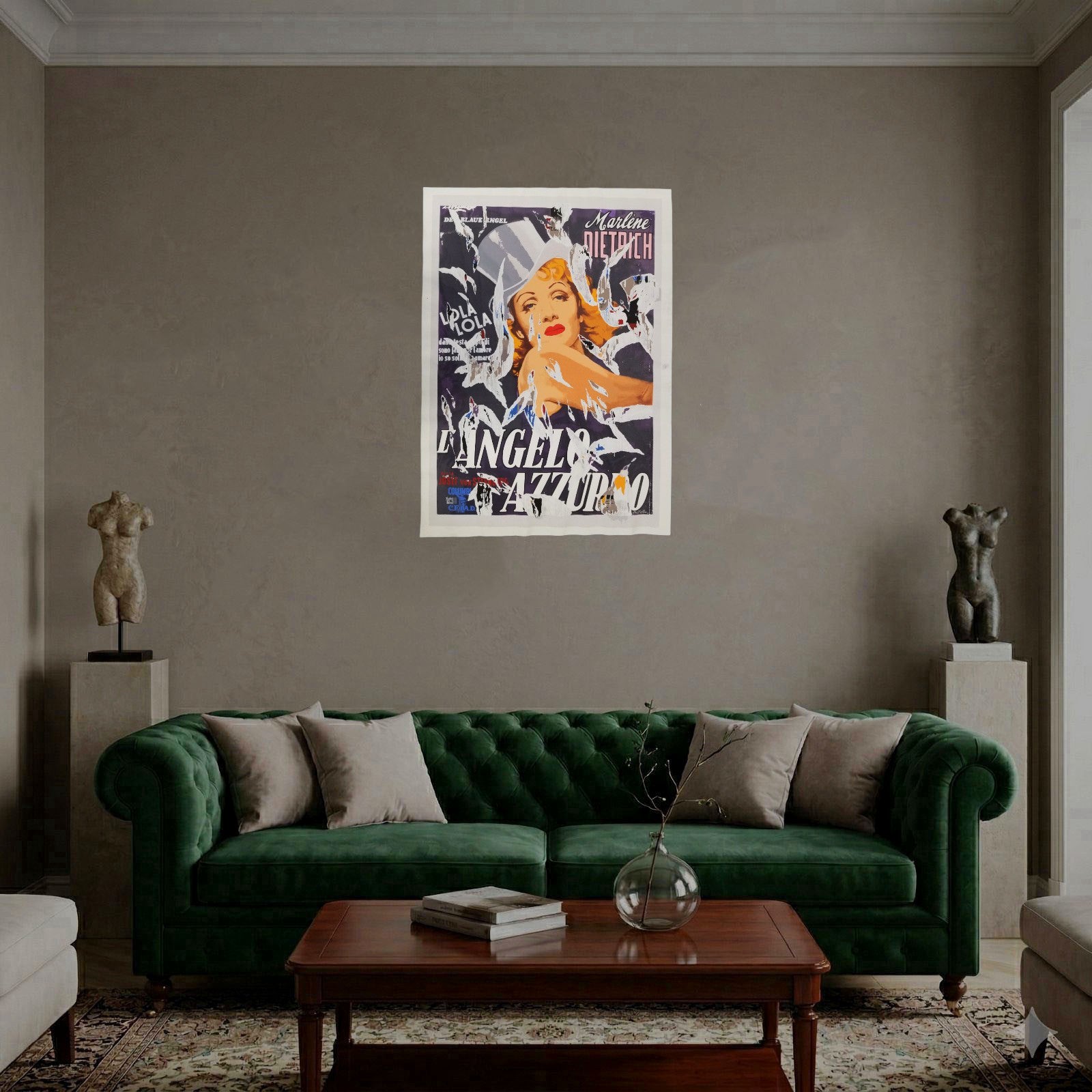 Mimmo Rotella "Lola Lola" 2002 Limited Signed Fine Wall Art 106 x 76 cm