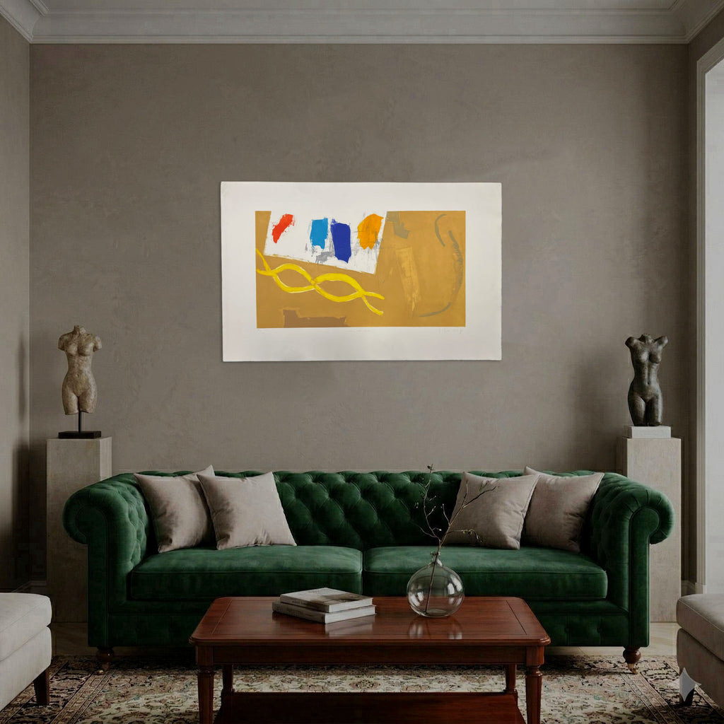 Joaquín Capa Eiriz "Ochre and Colours" Limited Signed Fine Wall Art Print