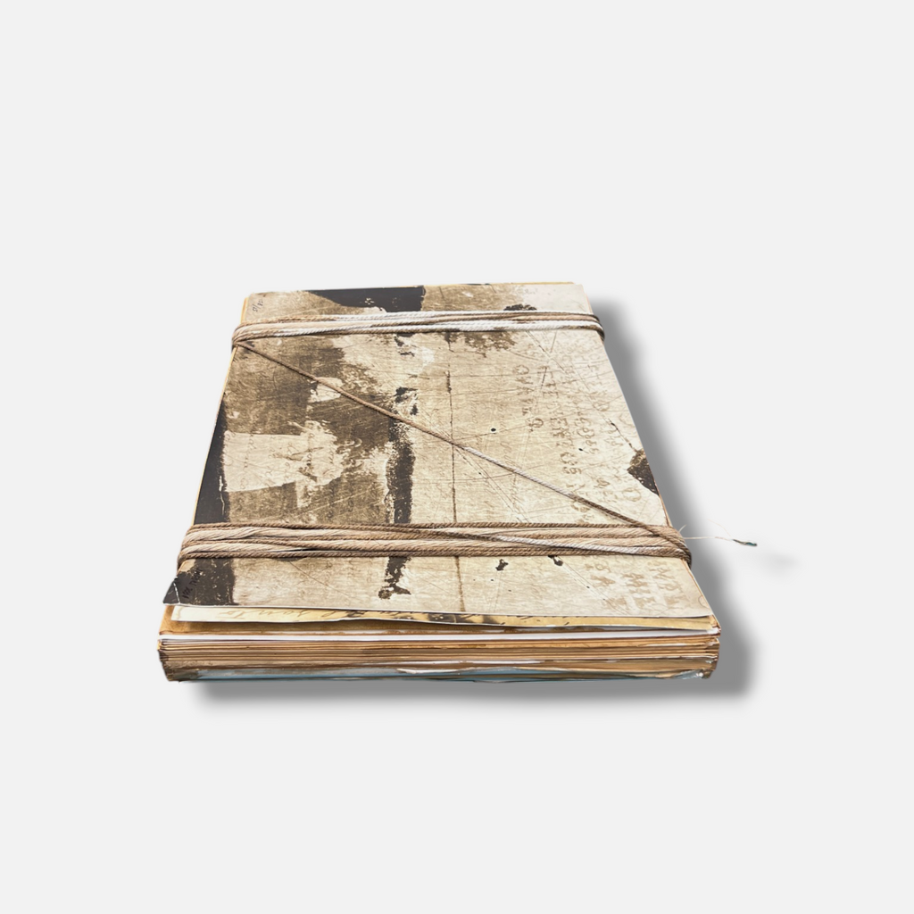 José Manuel Fors "Atados de memoria "E" 2005, Book Collage Fine Art