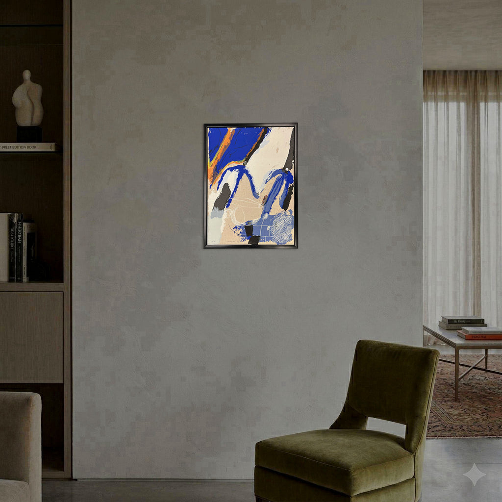 Josep Guinovart "Azul. y Reflejo" 1997 Limited Signed Fine Wall Art Print