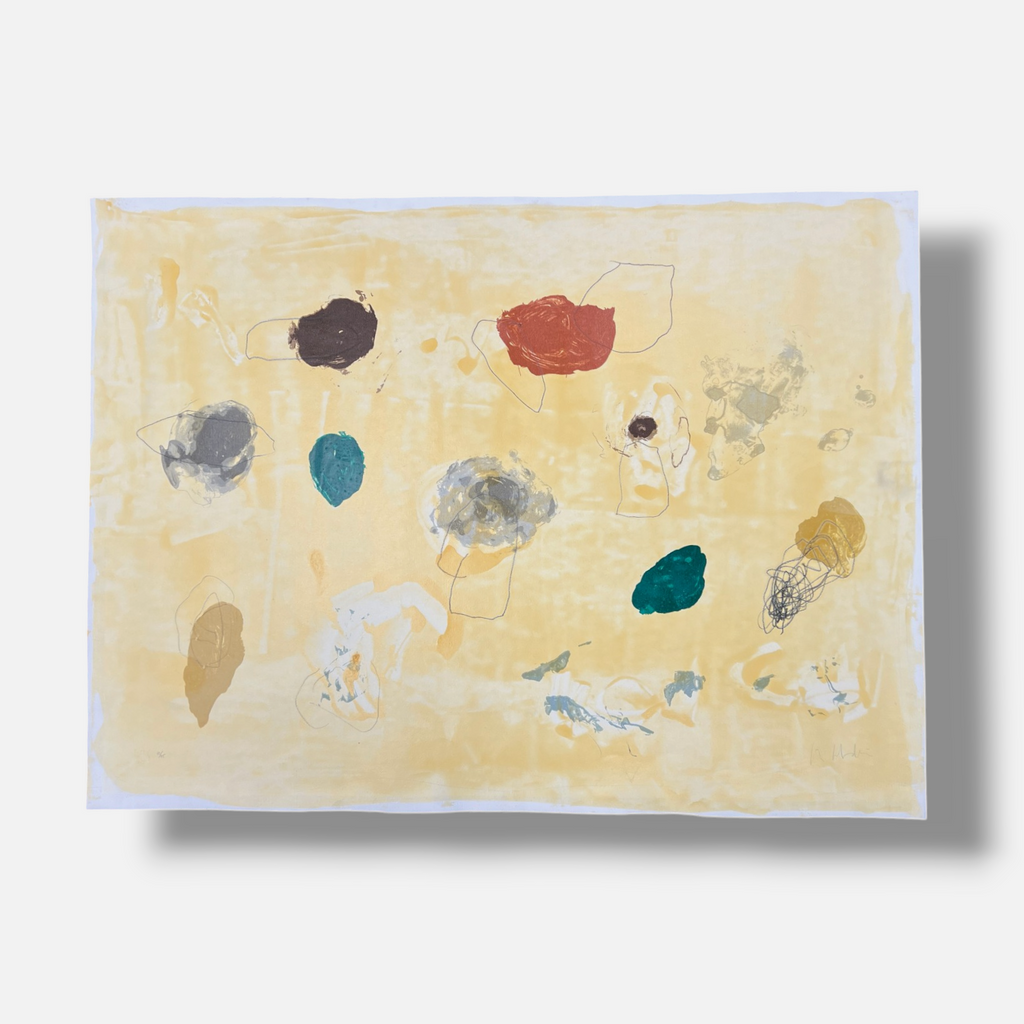 Fernando Sánchez Calderón "Bodegon con Colores y Futas" Limited Signed Wall Art