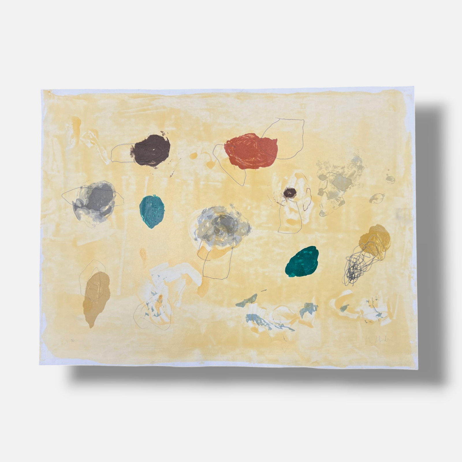 Fernando Sánchez Calderón "Bodegon con Colores y Futas" Limited Signed Wall Art