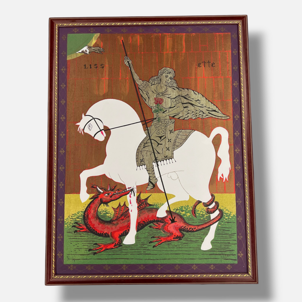 Lisette "La Mujer y El Dragon" P.T. 1997 Limited Signed Framed Fine Wall Art