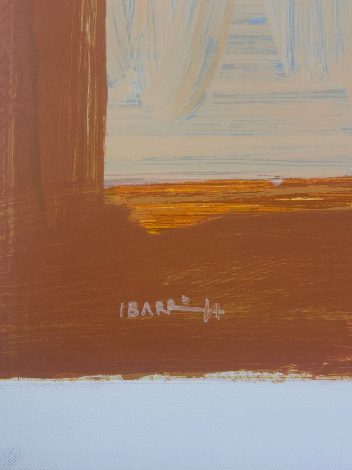 Agustín Ibarrola "S Espacial" P.T. 2001 Limited Signed Wall Art | 59 x 78 cm