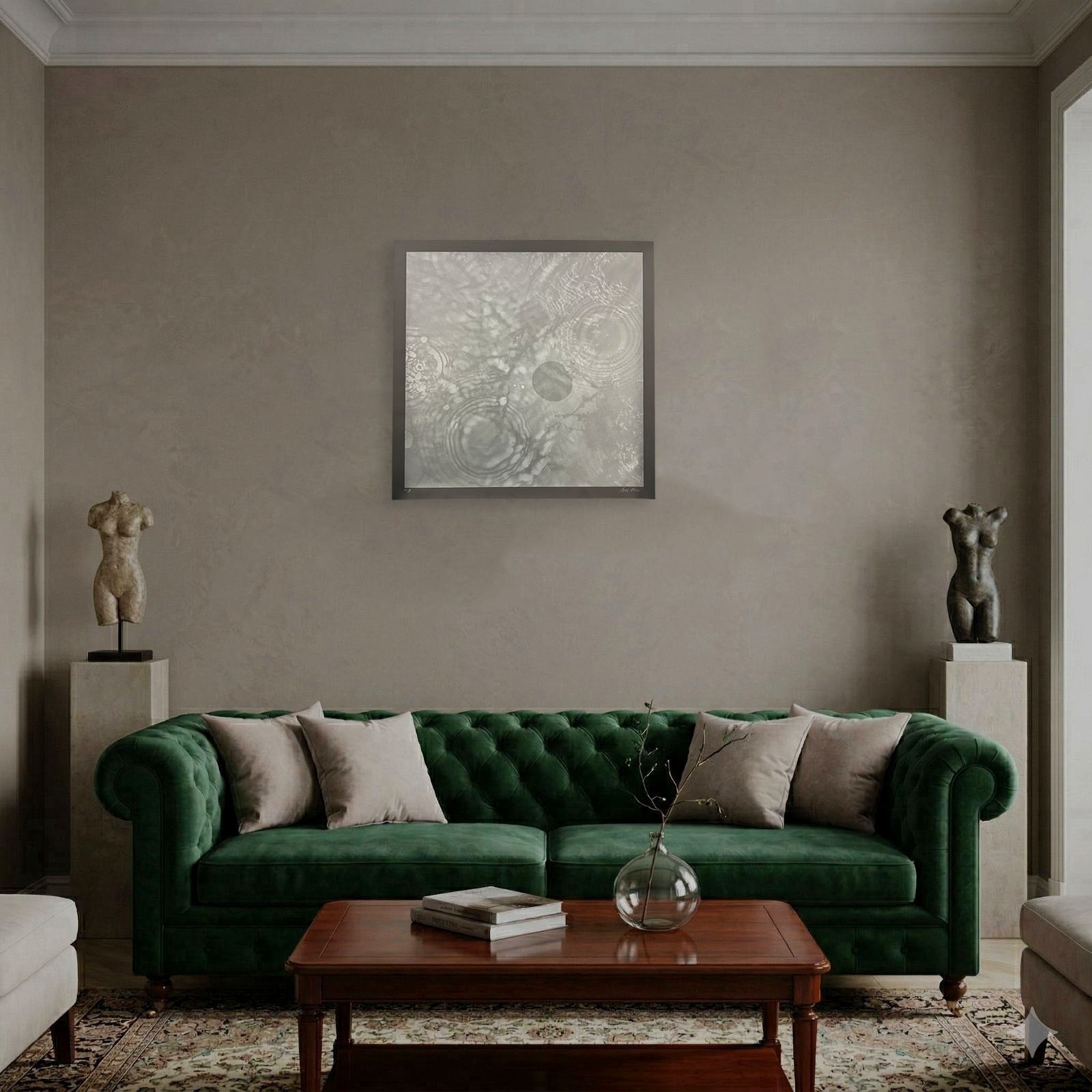 Ángeles San José "Estanque" 2006 Limited Signed Wall Art, 80 x 80 cm