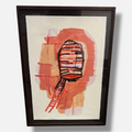 Ciro Beltrán "Naranja I" 2004 Limited Signed Fine Framed Wall Art, 70x50 cm