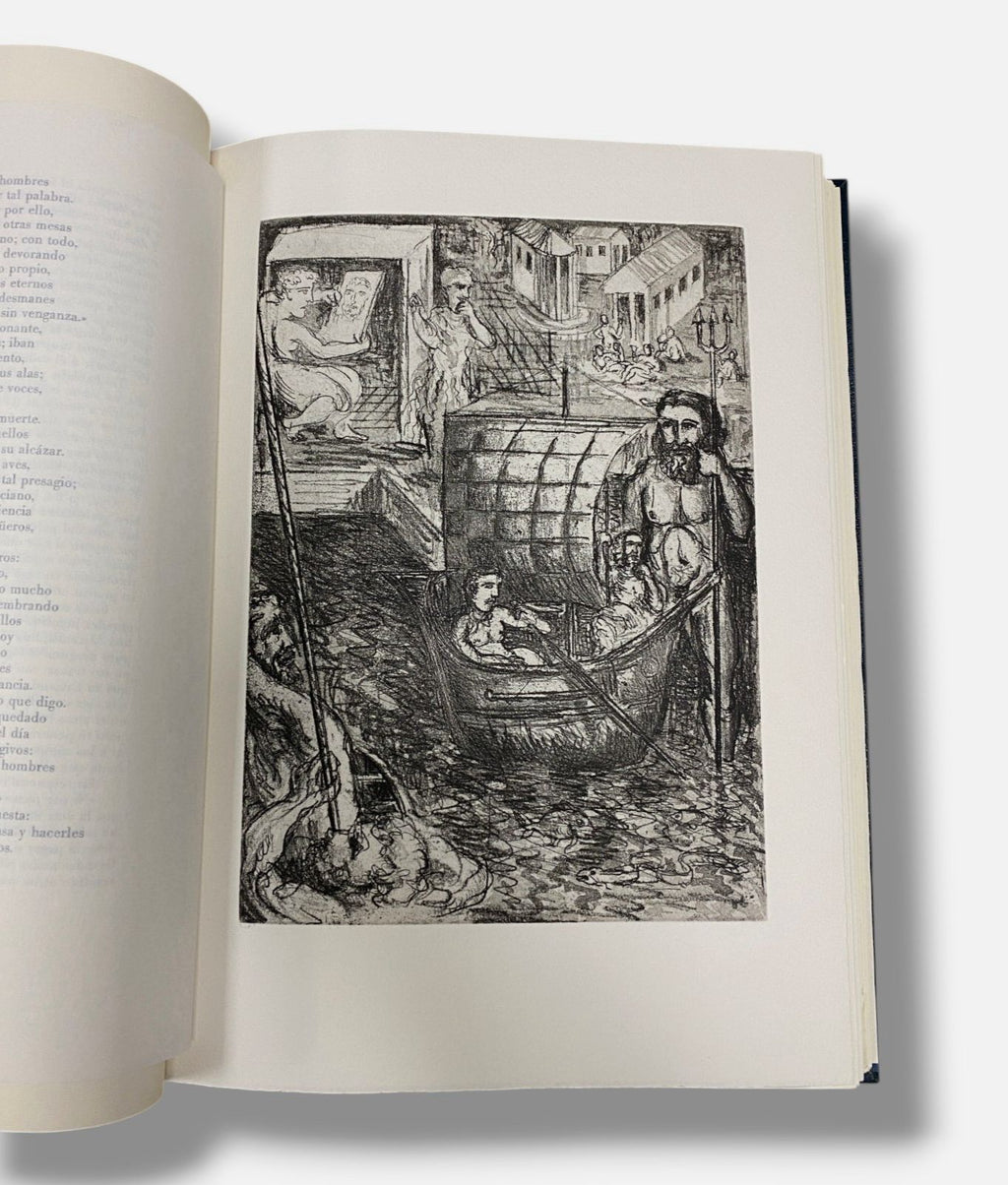 Guillermo Pérez Villalta "La Odisea" Poem & Art Print Set, 35 x 25 cm