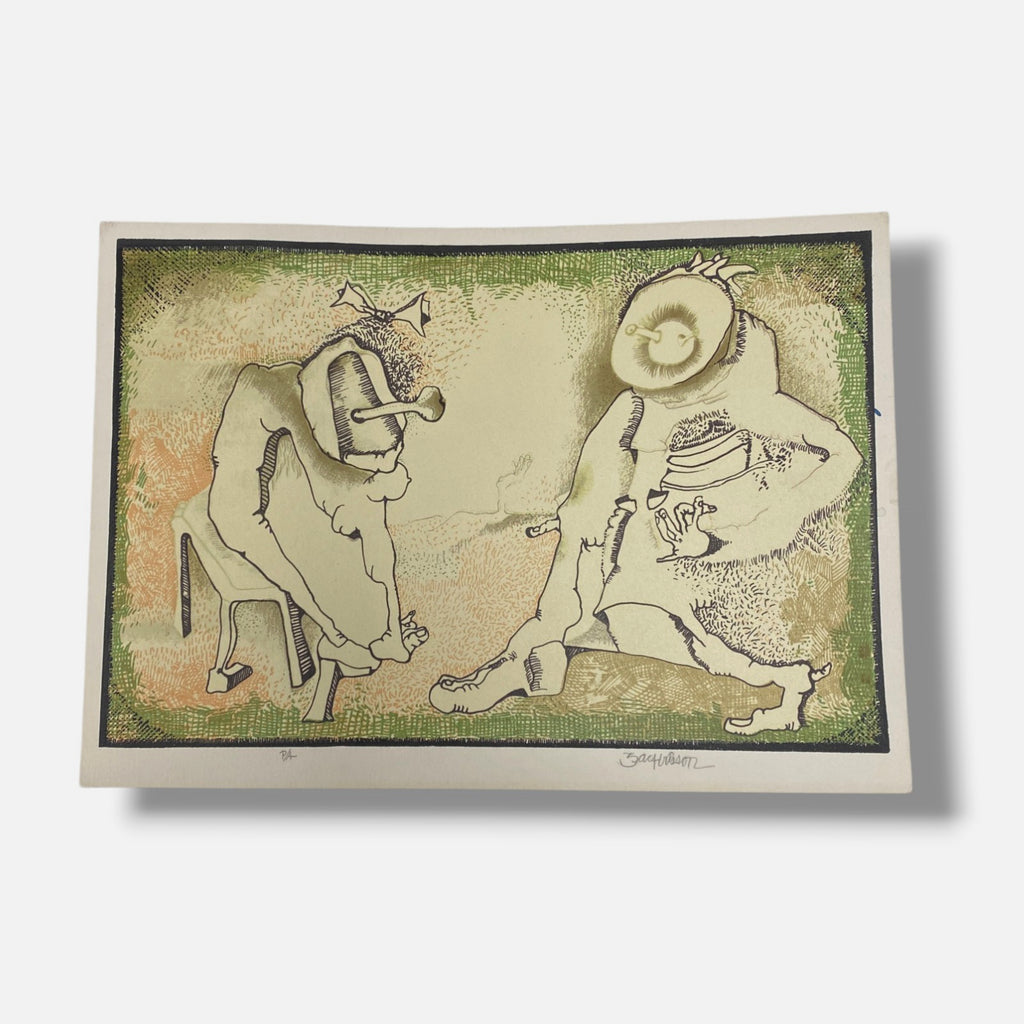Julio Zachrisson Acebedo "Verde Oscuro" 2006 Fine Wall Art | 24 x 34 cm