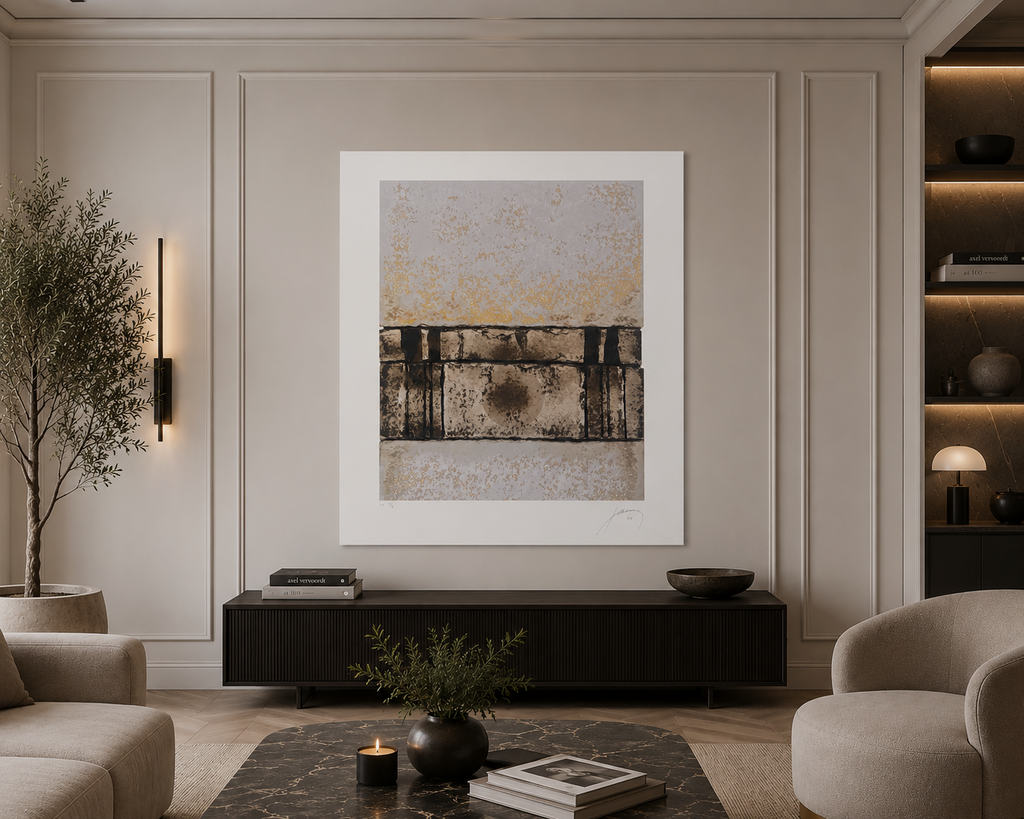 Francisco Farreras Ricart "Luna 003" P.E. Limited Signed Wall Art Print 75x60 cm