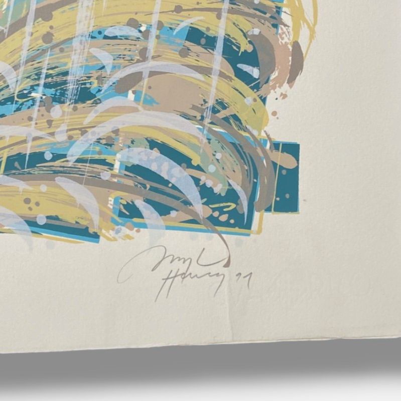 Pepe Herrera "Contrapunto" P.A. 1991, Limited Signed Fine Wall Art | 77 x 112 cm