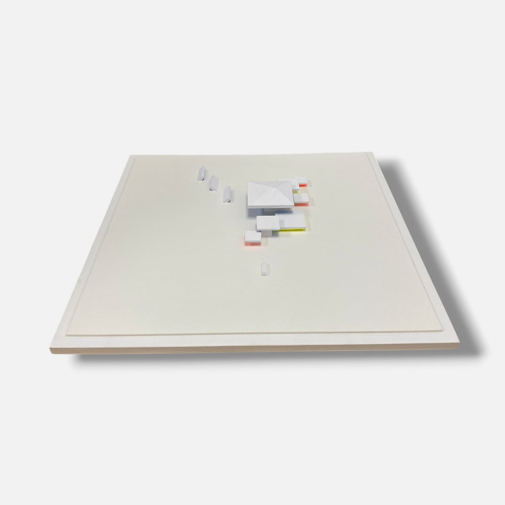Luis Tomasello "Atmósfera Cromoplástica II" Signed Fine Wall Art | 16.9 x 16.9"