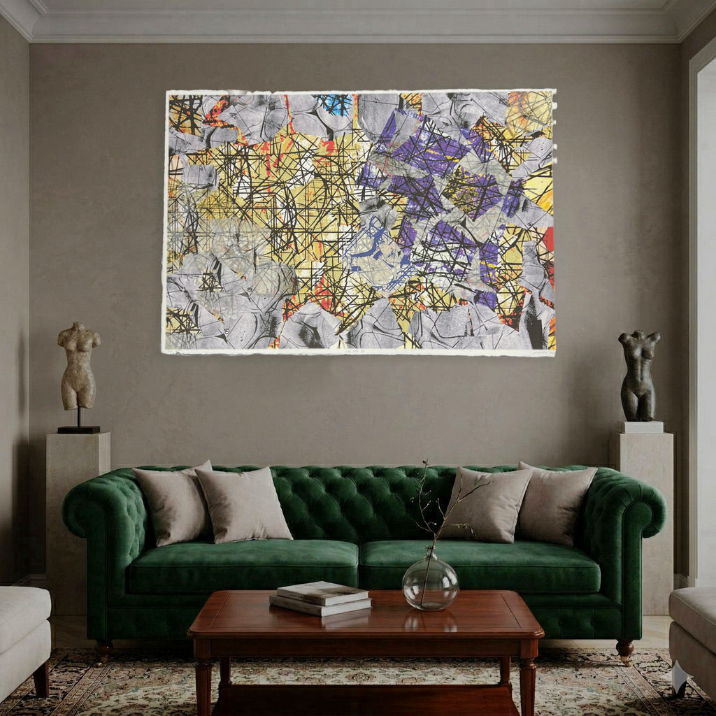 José Luis Alexanco "Islas Rotas III" Limited Signed Wall Art Print, 101 x 153 cm