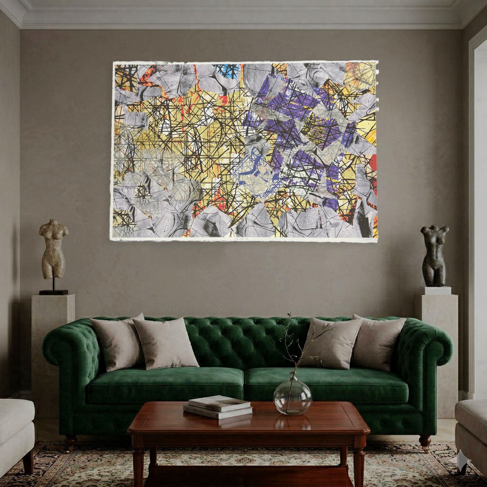 José Luis Alexanco "Islas Rotas III" Limited Signed Wall Art Print, 101 x 153 cm