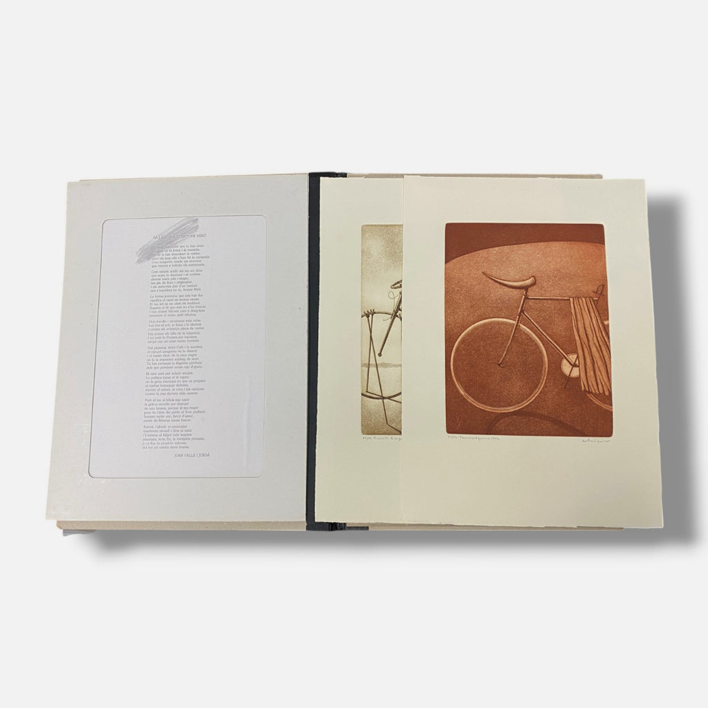 Antoni Miro Bravo Tirisiti Tauromaquina Aiguaforts 1992 & Poem Wall Art Set