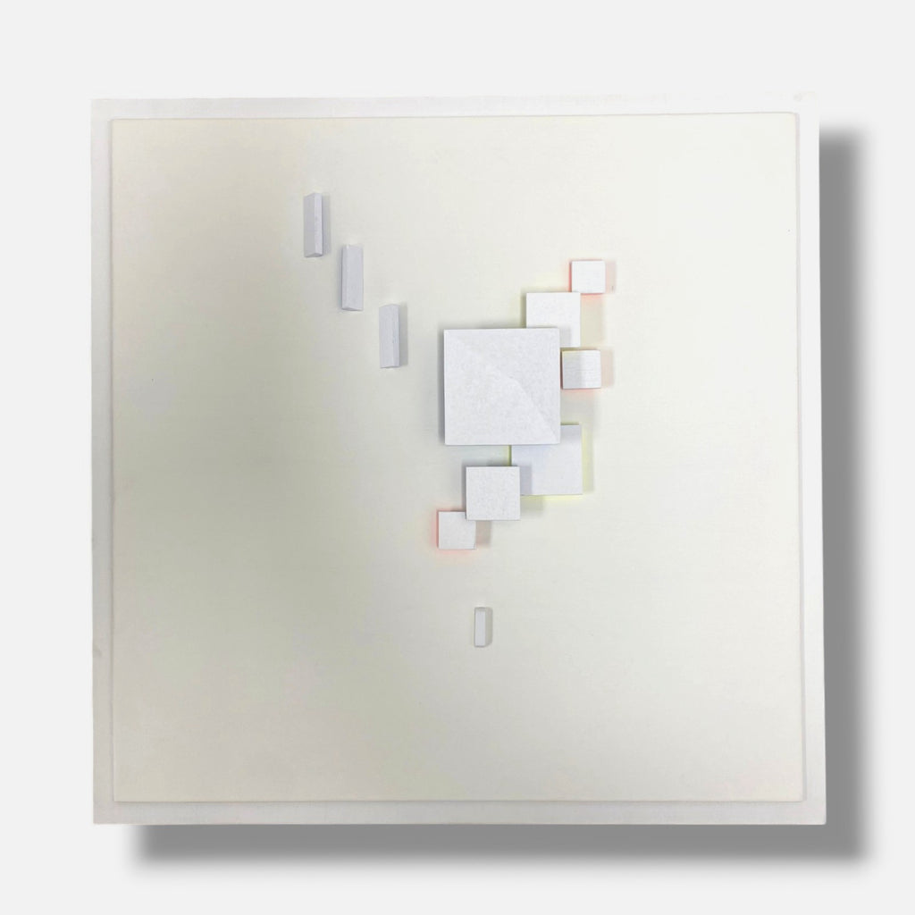 Luis Tomasello "Atmósfera Cromoplástica II" Signed Fine Wall Art | 16.9 x 16.9"