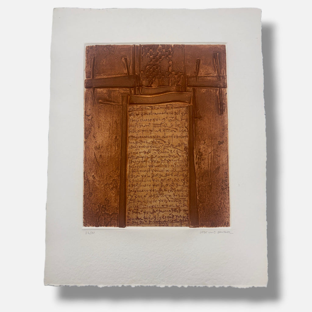 José Luis Sánchez "Confluencias" 2001 Limited Signed Wall Art Set 65L x 50W cm