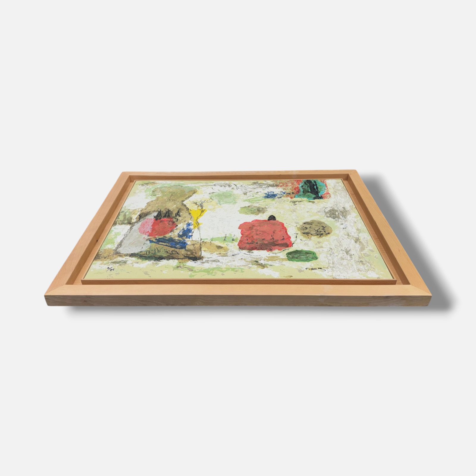 Jafar T. Kaki "Paisaje en Movimiento Urbano" Limited Signed Framed Wall Art