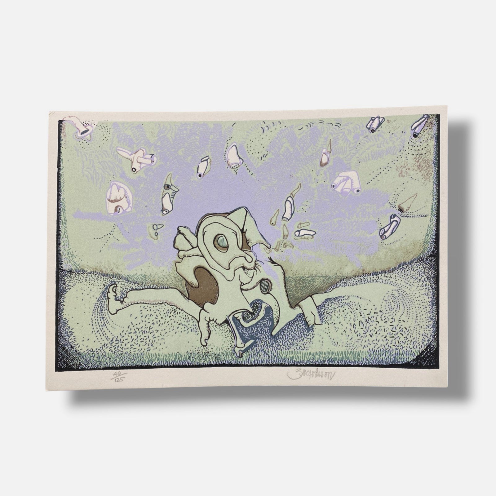 Julio Zachrisson Acebedo "Verde Agua" Fine Art Print | 35 x 25 cm
