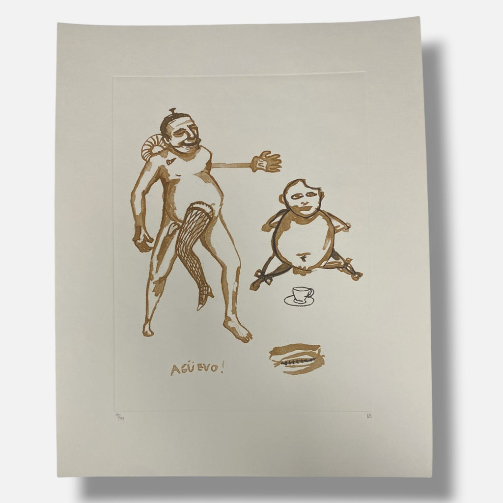 Franco Aceves Humana "Dibujos Del Dr. Pirana" 7-Piece Art Print Collection Set
