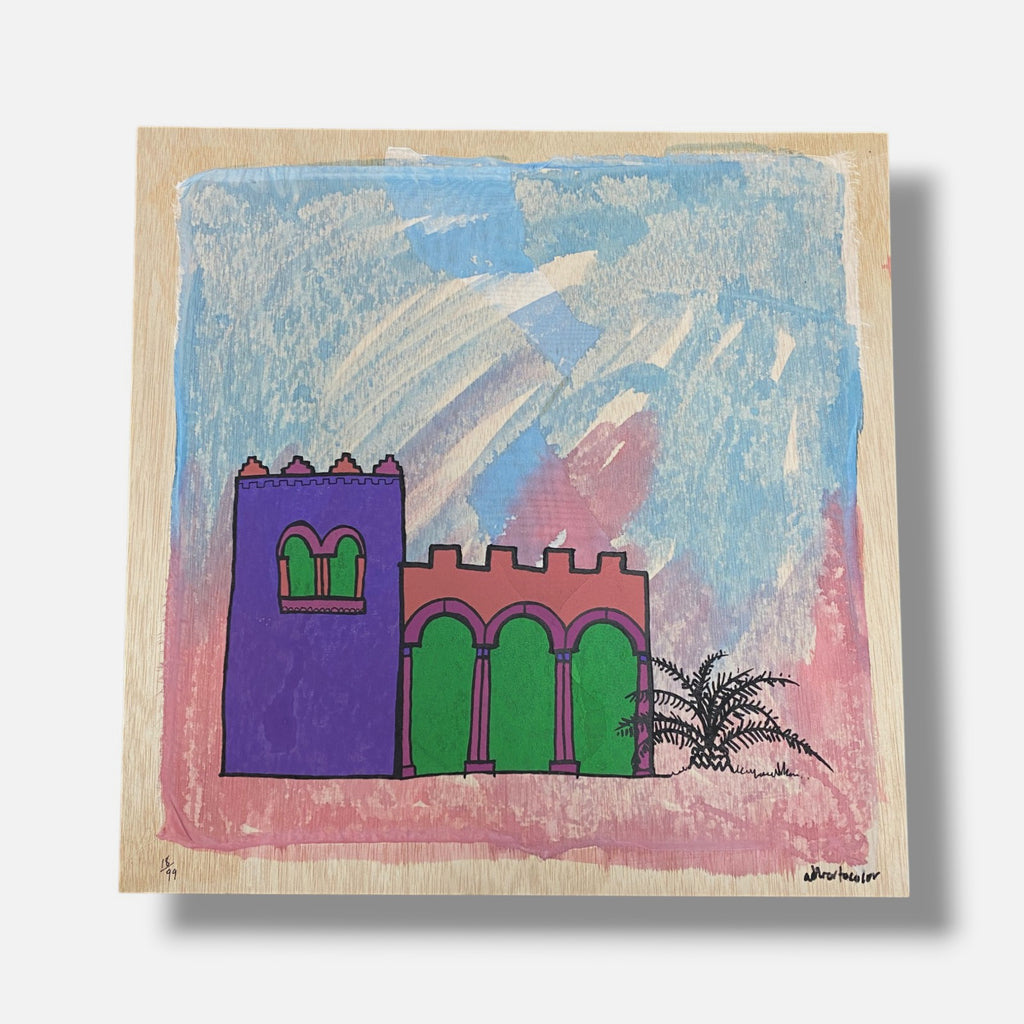 José Alberto López Sánchez "Palacio De Primavera" Fine Wall Art, 20" x 20" in