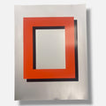 Gerold Miller "Hard:Edged (Orange)" 2004 Limited Signed Wall Art Print 96L x 70W