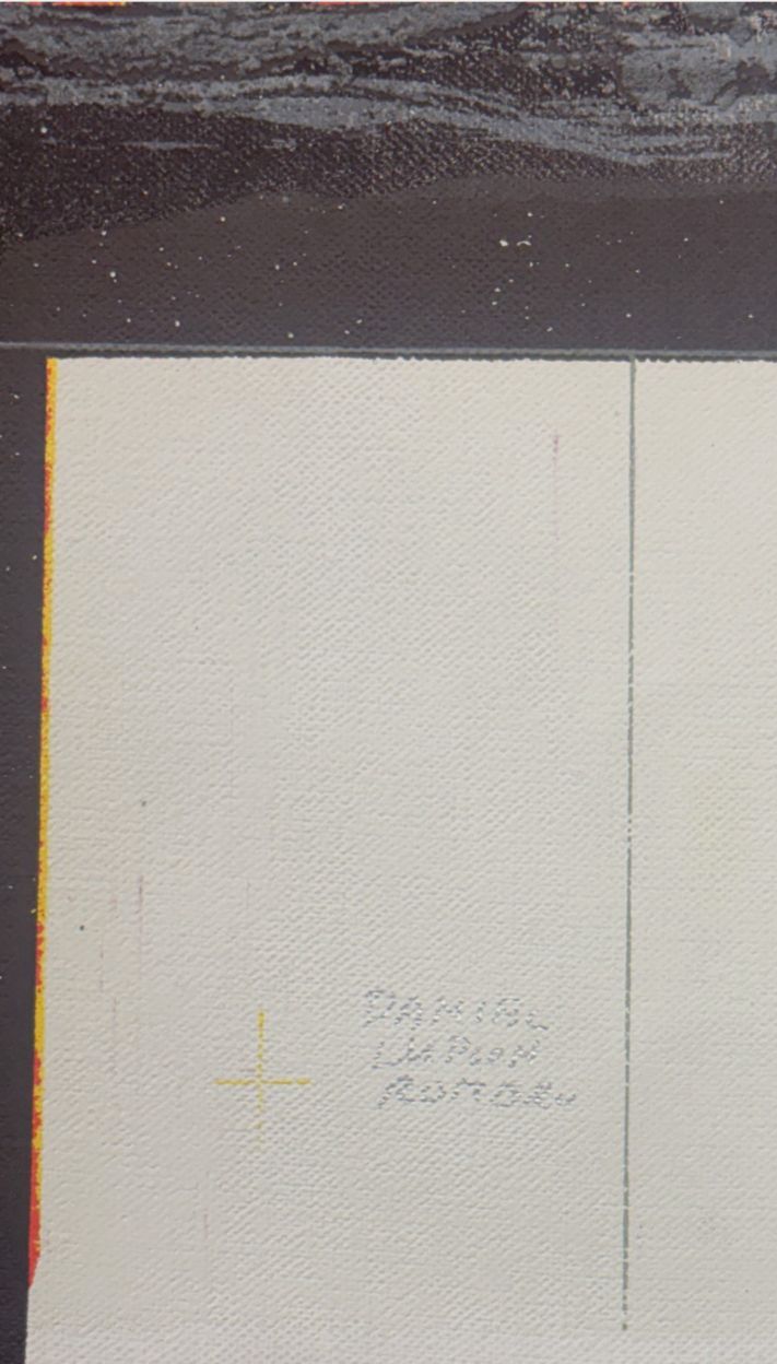 Daniel Lupión Romero "S/T II" /75 1999 Limited Signed Fine Wall Art 71L x 71W cm