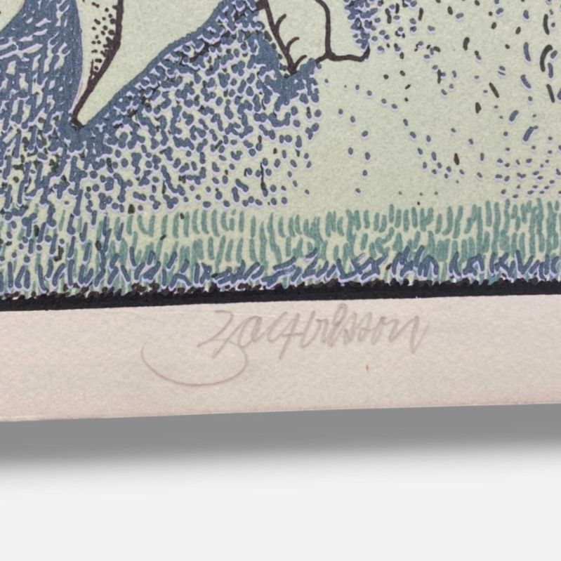 Julio Zachrisson Acebedo "Verde Agua" Fine Art Print | 35 x 25 cm